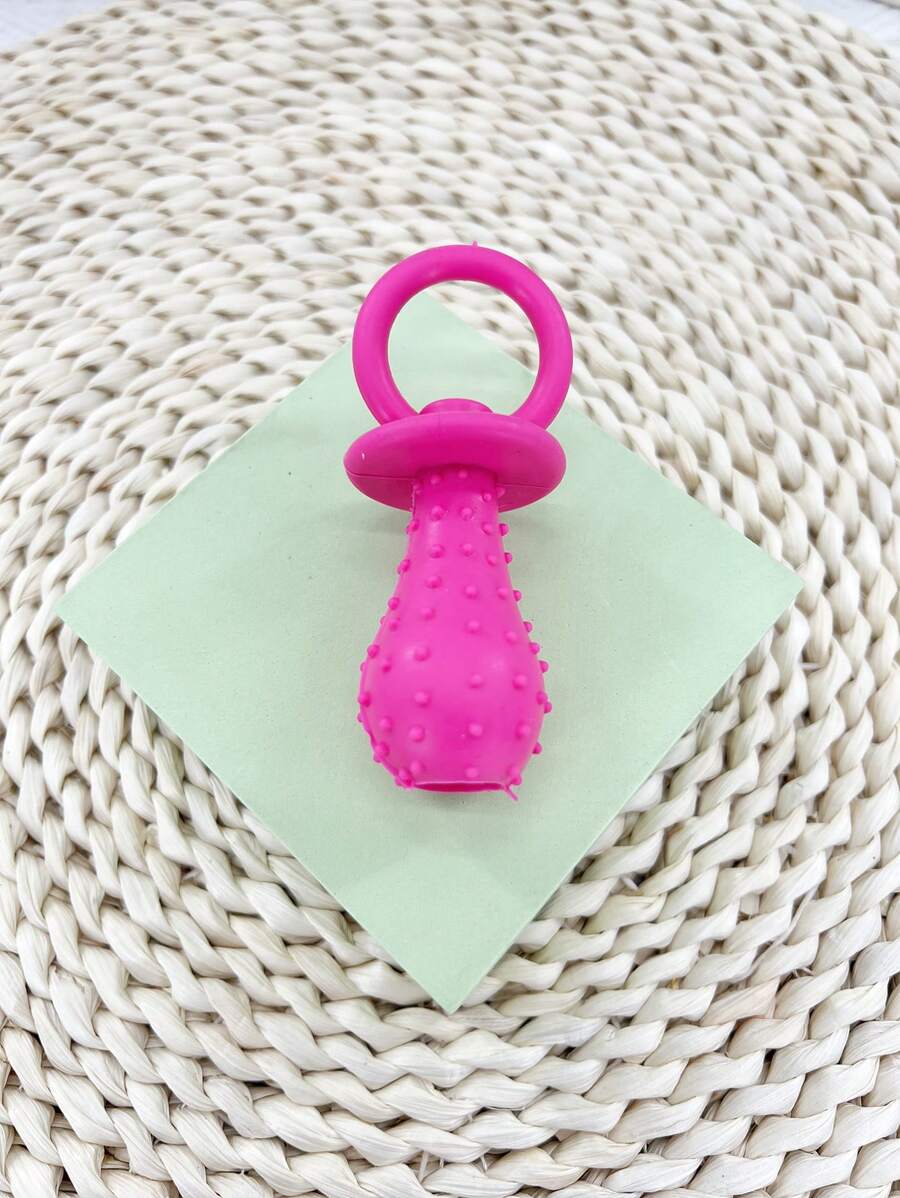 1 Pieza Suministro Para Mascotas Perro Tpr Masticable En Color Caramelo Con Sabor Para Afilamiento De Dientes, Solo Para Uso En Mascotas - Rosa - Ver 1