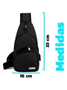 Mochila Cruzada Bluelander: Impermeable, Antirrobo y con Carga USB
