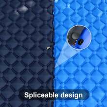 Camping Mat Inflatable Sleeping Mat with Built-In Foot Pump Camping Mattress Self Inflating Sleeping Pad Waterproof Camping Mat Single Camp Bed Mattress for Backpacking, Camping, Hiking (Navy Blue) - Navy Blue - View 5