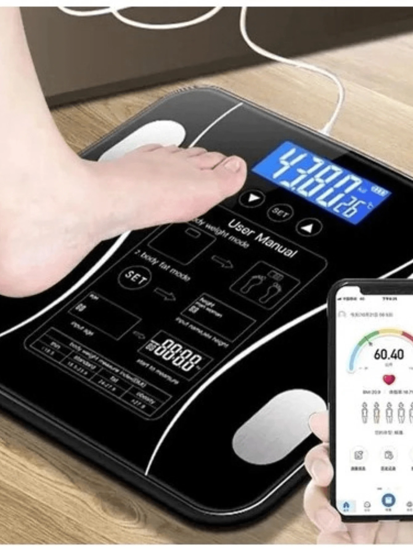 Body Weight Scale - màu đen - Xem 1