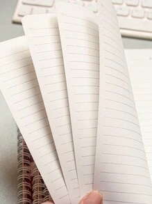 MOKA 4pcs/pack A5 Spiral Notebook With Cute Cartoon Cover, 60 Sheets Lined Paper In Each Notebook, 240 Sheets Total - Burgundy - View 4