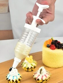 1入組終極蛋糕裝飾工具組,讓您創作美味佳餚! - 白色 - 查看 1