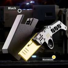 Quick Release Straight Karambit Knife - Black Gold - Black - View 3