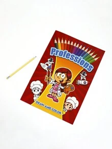 Compra Única Disponible: Un Gran Libro Para Colorear De Dibujos Animados Para Estudiantes; Compra De Combinación Disponible: 7 Piezas/libro De Dibujo Para Niños Para Dibujar, Bosquejar Y Colorear - Multicolor - Ver 7
