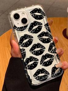 1 Máy Tính Cao Cấp Đôi Môi Họa Tiết Đệm Không Khí Dày Chống Rơi Ốp Điện Thoại Tpu Tương Thích Với IPhone 15/14/13/12/11 Pro Max - Nhiều màu - Xem 2