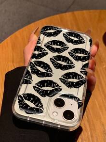 1 Máy Tính Cao Cấp Đôi Môi Họa Tiết Đệm Không Khí Dày Chống Rơi Ốp Điện Thoại Tpu Tương Thích Với IPhone 15/14/13/12/11 Pro Max - Nhiều màu - Xem 3