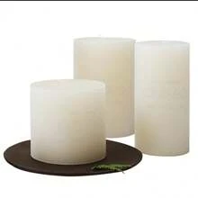 1pc Ivory/White Color Unscented Round/Romantic Candle For Prayer & Mourning & Wedding & Hotel, Thick Candle,Room Decor,Gifts