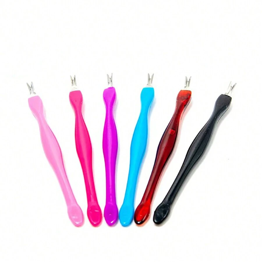 2pcs Manicure Nail Tools Set: Cuticle Remover, Dead Skin Scraper, Dead Skin Pusher And Random Color - Multicolor - View 1