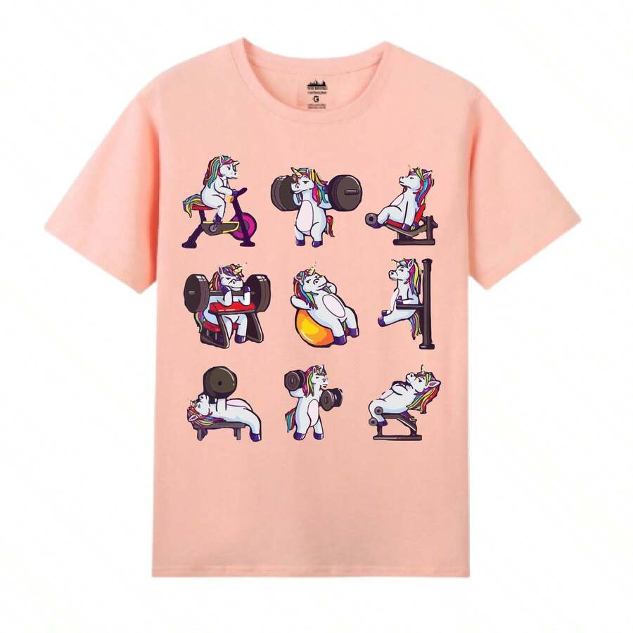 Men T-Shirts - 淺粉色 - 查看 1