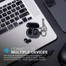 JLab JBuds Mini True Wireless Earbud Headphones & USB Charging Case, World's Smallest Earbud*, IP55 Sweat And Dust Proof, Bluetooth Multipoint, Be Aware Audio, 3 EQ Sound Settings, Crystal Clear Calls - 黑色 - 查看 7
