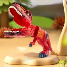 1pc Dinosaur Shark Launcher Stretchable Spring Mechanical Claw Prank Toy For Kids, Creative Stress Relief Gift - Multicolor - View 3