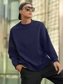 Men Sweatshirts - 藏蓝色 - 查看 4