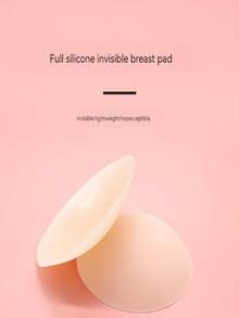 1pair Solid-state Silicone Nipple Cover, Thin, Breathable, Invisible Breast Pad To Prevent Nipple Exposure - light skin tone - View 7