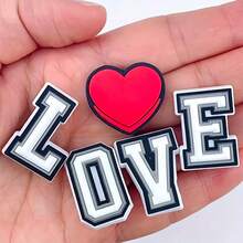 29 件可愛字母數字鞋飾適合木底鞋花園鞋，DIY 男孩女孩鞋子配件