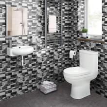 1 rotolo di adesivi impermeabili e anti-olio in mosaico 3D, lucidi, resistenti allo sporco, che imitano le piastrelle in ceramica di marmo, per pareti di cucina, fornelli, bagno, senza lasciare tracce, adesivi, decorazioni murali, decalcomanie in vinile per decorazioni domestiche, articoli per decorazioni primaverili per rinnovare la tua casa, adesivi decorativi per feste, regali di compleanno e laurea