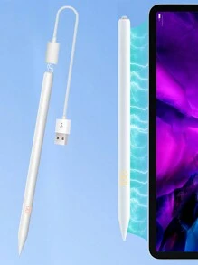 Stylus Pen For A Pple IPad, 2 In 1 Wireless Charging And Magnetic Design Charging Cable, Palm Rejection And Tilt Sensitive, Compatible With IPad 6/7/8, IPad Pro 11/12.9 In, IPad Mini 6, IPad Air 3/4/5