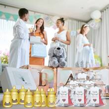 24入瓶型開瓶器鑰匙扣,適用於嬰兒淋浴裝飾,感謝客人的禮物嬰兒淋浴派對,婚禮,兒童生日派對紀念品 - 金色 - 查看 5