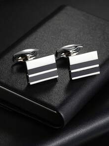 1pair Men's Copper Cufflinks - Multicolor - View 4
