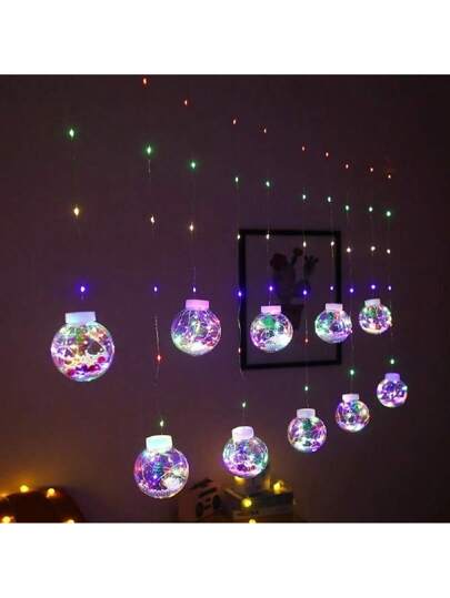 ELKTRY Luci da finestra a forma di stella di Natale,luci da appendere alla finestra di Natale, alimentate a batteria 8 modalità con timer, luci decorative