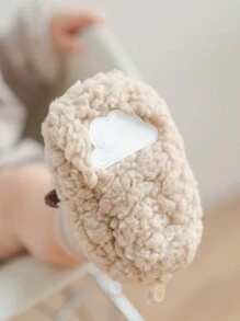 Bear Patterned Baby Socks Set For Winter Outdoor Activities - Camel - View 2