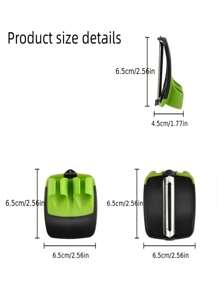 1pc Finger Vegetable Peeler, Creative Stainless Steel Peeler, Hand-Held Peeler For Pumpkin, Carrot, Cucumber And Potato, Comfortable Rubber Finger For Kitchen, Small Kitchen Tool And Accessory, Great Gift For Father's Day, Mother's Day, Christmas, Thanksgiving, Halloween, Valentine's Day - Green - View 8