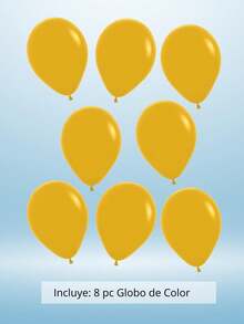 Balloon Set 25 Cm, Party, Color, Decoration, Special Occasion, Wedding, Birthday Party, Wedding Anniversaries, Commemorative Events, Ornament, Decorative - 黃色 - 查看 2
