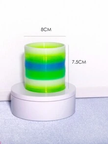 1個大虹彩彈簧玩具緩解壓力(圈) - 彩色 - 查看 3