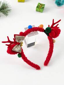 1只可愛又甜美的麋鹿角頭箍,適用於兒童的聖誕節