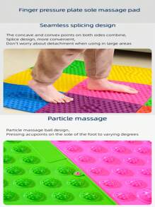 具足部穴位按摩點的按摩墊,足底反射墊及舒壓墊,健身工具(隨機顏色) - 彩色 - 查看 5