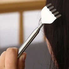 1 Miếng Bút Scratching Kéo dài Thép không gỉ Scratching Trở lại Cào Scratching Scratching Trở lại Đa chức năng Giảm sức ép Cào - 1 cùi chỏ bằng thép không gỉ - Xem 1