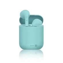I12 TWS Bluetooth Earphones Polished Wireless Headphones Texture TWS Stereo Earbuds Sports Earbuds - Blue - View 1