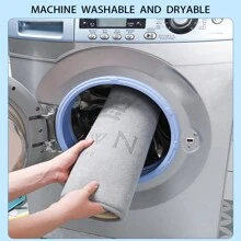 aosheng Thảm lót sàn phòng tắm, Thảm cửa, Thảm tắm & bồn tắm, Siêu mềm, chống trơn trượt và thấm hút - Màu xanh lam - Xem 4