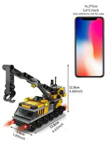 142 piezas/Caja Bloques de construcción Set de 6 en 1: Coche de policía, tanque, para juego educativo y DIY de niños, regalo de cumpleaños, decoración de habitación, regalos de Navidad, bloques de colores