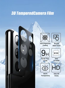 2 pezzi di pellicole protettive per obiettivo della fotocamera, dimensioni 1:1, ripristino dell'immagine ad alta definizione, anti-graffio, compatibile con Samsung Galaxy A14/A15/A25/A34/A35/A54/S23 FE/A05s/A55/S23 FE/S24 FE/A06/A16/A26/A36/A56/S25 Ultra/S24/S23, regalo ideale per compleanni, famiglia e amici