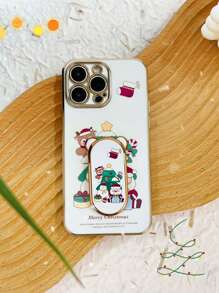 1 Miếng Mạ điện Chống giọt bắn Ốp lưng & bao da điện thoại , 1 Miếng Vẽ bằng tay Chủ Đề Giáng Sinh Ông già Người tuyết , 1 Miếng DIY Bức tranh Giá đỡ , Mịn màng Xịt nước Thủ công , 1 Bộ Của Ốp lưng điện thoại , Tương thích với Apple , Samsung , Xiaomi , Oppo , , Moto , Vẽ bằng tay Hoàng hôn Với Tiếng Anh Giáng sinh vui vẻ - trắng - Xem 5