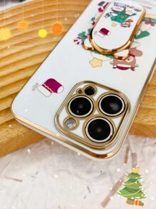 1 Miếng Mạ điện Chống giọt bắn Ốp lưng & bao da điện thoại , 1 Miếng Vẽ bằng tay Chủ Đề Giáng Sinh Ông già Người tuyết , 1 Miếng DIY Bức tranh Giá đỡ , Mịn màng Xịt nước Thủ công , 1 Bộ Của Ốp lưng điện thoại , Tương thích với Apple , Samsung , Xiaomi , Oppo , , Moto , Vẽ bằng tay Hoàng hôn Với Tiếng Anh Giáng sinh vui vẻ - trắng - Xem 3