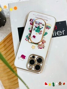 1 Miếng Mạ điện Chống giọt bắn Ốp lưng & bao da điện thoại , 1 Miếng Vẽ bằng tay Chủ Đề Giáng Sinh Ông già Người tuyết , 1 Miếng DIY Bức tranh Giá đỡ , Mịn màng Xịt nước Thủ công , 1 Bộ Của Ốp lưng điện thoại , Tương thích với Apple , Samsung , Xiaomi , Oppo , , Moto , Vẽ bằng tay Hoàng hôn Với Tiếng Anh Giáng sinh vui vẻ - trắng - Xem 4