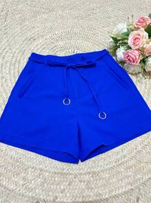 Women Shorts - 藍色 - 查看 1