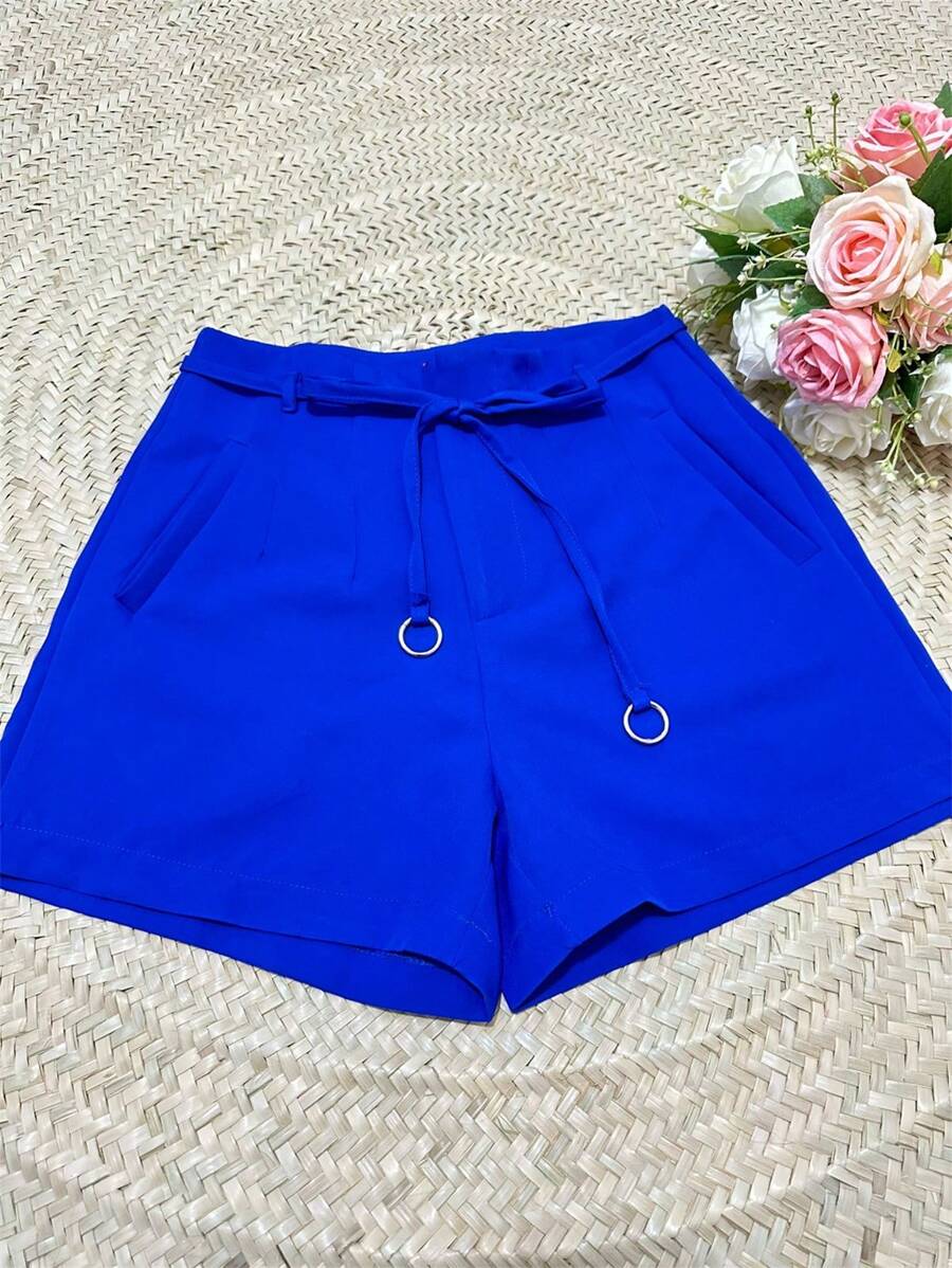 Women Shorts - 藍色 - 查看 1