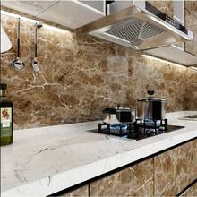 咖啡色仿大理石加厚自黏壁紙,防水防油,檯面壁紙,家具裝潢壁紙,適合家居客廳臥室裝飾