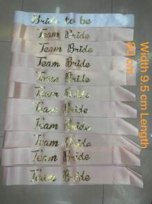 Bộ phụ kiện tiệc độc thân 11 món (1 dây thắt lưng cô dâu + 10 dây thắt lưng) cho tiệc độc thân, Giáng sinh - trắng - Xem 2