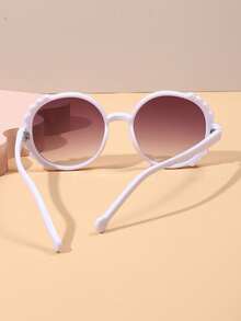 1入組可愛時尚的珍珠裝飾兒童眼鏡