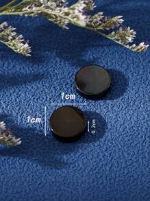 1 件簡約時尚男士不銹鋼磁性耳環 - 彩色 - 查看 9