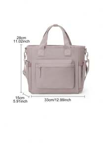 Floless 1 Túi đựng hộp cơm trưa di động Bento màu cam, Túi cách nhiệt cỡ lớn, Túi đựng gạo dày bằng lá nhôm, Túi Bento, Túi đựng đồ ăn trưa Túi tổ chức trường học Túi đựng đồ cho giáo viên Túi lớp học Túi tổ chức lớp học - Hồng - Xem 4