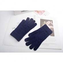 Kaschmir berührungsempfindliche Handschuhe Damen Winter Jacquard süß geteilte Finger Verdickung Thermal gefüttert Studenten Fünf-Finger-Handschuhe