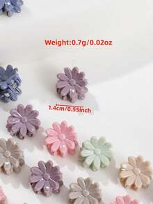 50入組女性小馬卡龍色髮夾,時尚可愛的髮飾,適用於日常家居或旅行