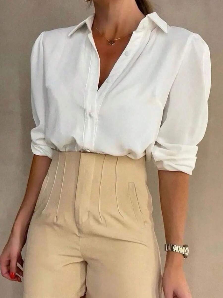 Women Blouses - trắng - Xem 1