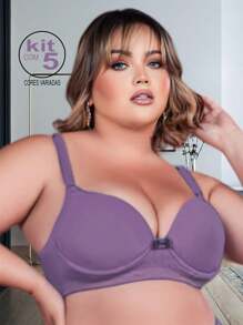 Plus Size Bras & Bralettes - 彩色 - 查看 2