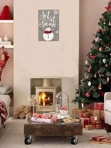 1塊'let It Snow'有趣的金屬錫牌(11.81'x7.87'/30x20cm),新穎的復古牌匾裝飾,家居裝飾、房間裝飾、牆壁裝飾、浴室裝飾、酒吧裝飾、咖啡館裝飾、車庫裝飾、農舍裝飾 - 彩色 - 查看 3