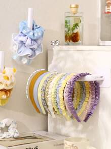 1個白色多功能帽架,可掛在牆上的帽子掛鉤帽子座組織者無需鑽孔牆卡掛帽子存儲充電器無需鑽孔適用於棒球帽掛在牆上的門、壁櫥適用於家庭廚房浴室